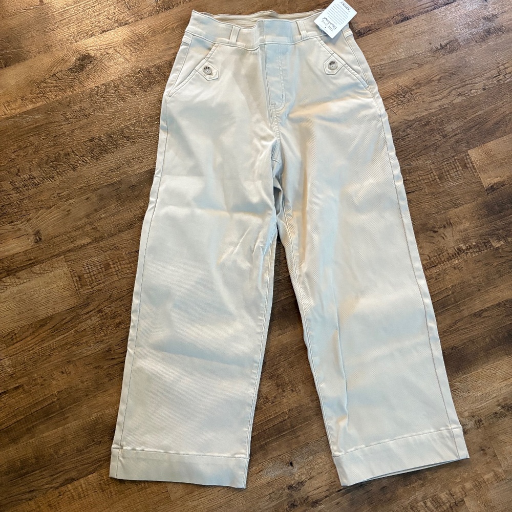 Spanx Stretch Twill Cropped Pant- Small Petite